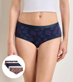 Lot de 5 shortys éclat floral Les Pockets Coton