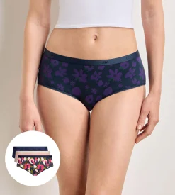 Lot de 3 shortys floral chic Les Pockets Coton