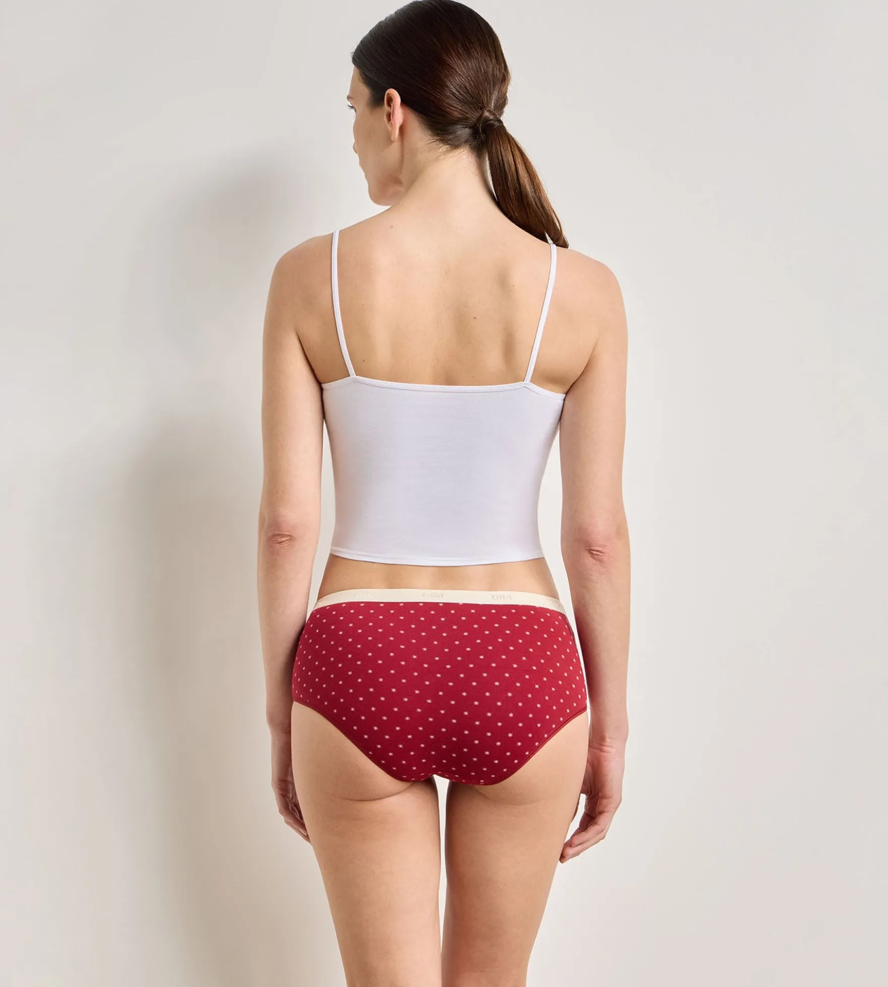 Lot de 5 shortys neige brune Les Pockets Coton