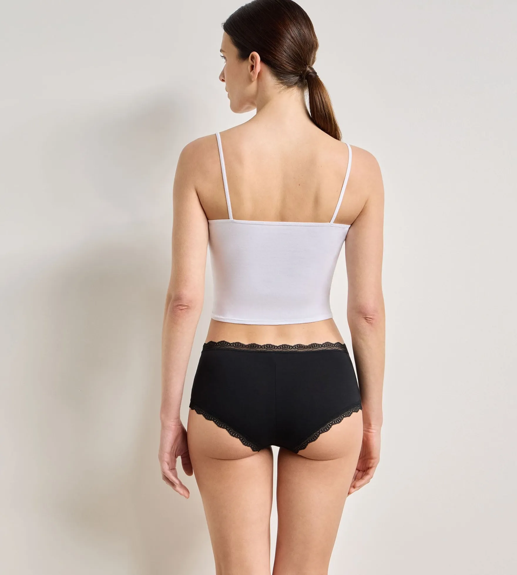 Lot de 2 shortys noir Daily Coton Dentelle
