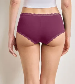 Lot de 2 shortys rose émeraude Daily Coton Dentelle
