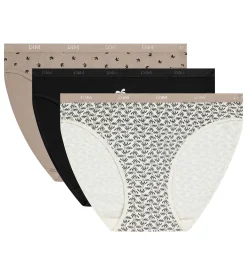 Lot de 3 slips femme coton stretch motif palmier Les Pockets
