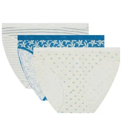 Lot de 3 slips femme coton stretch motif marin Les Pockets