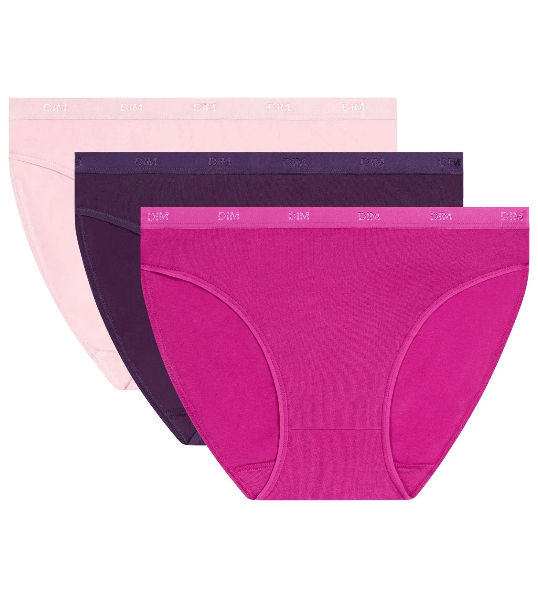 Lot de 3 slips femme coton stretch à message Les Pockets