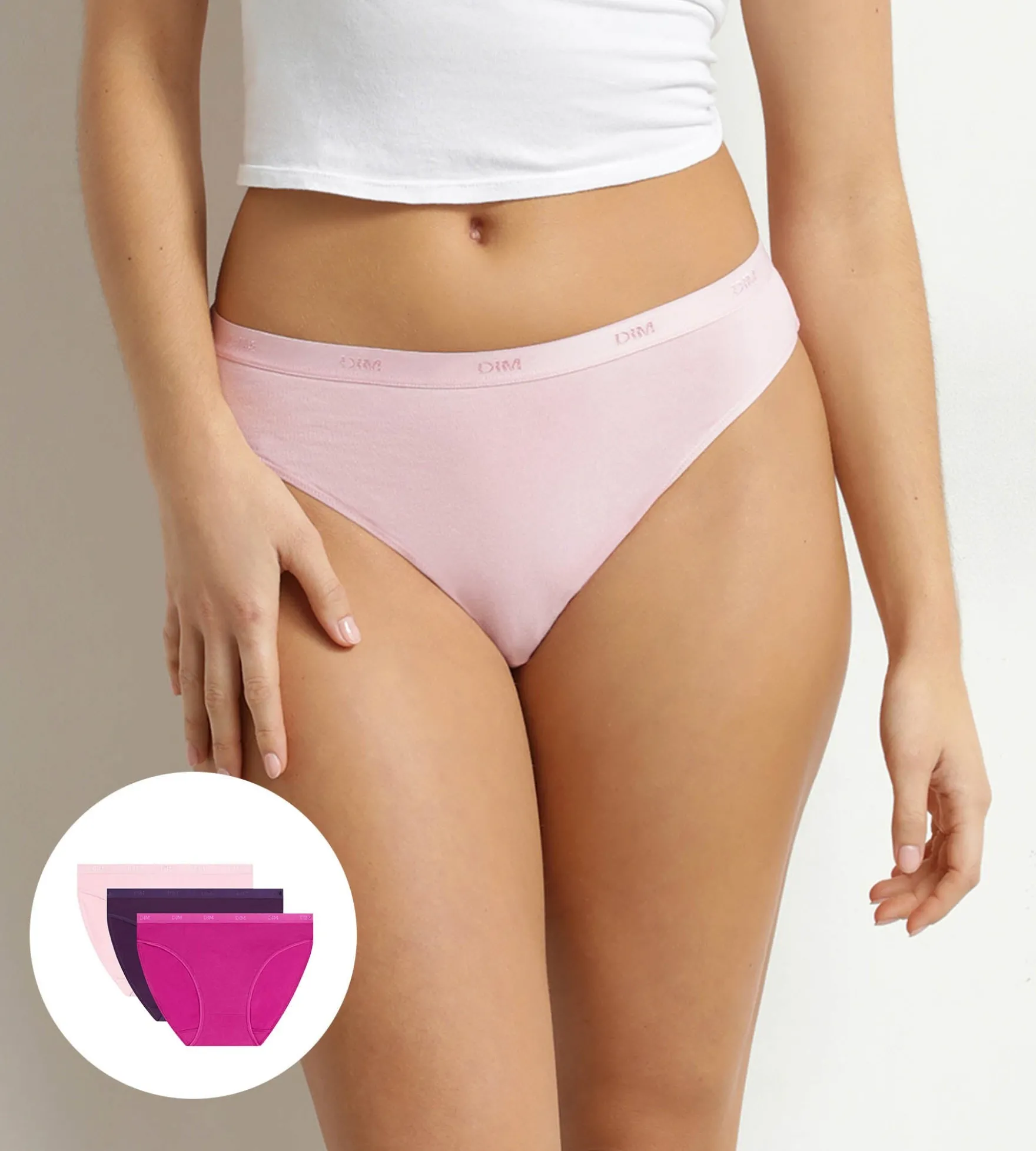 Lot de 3 slips femme coton stretch à message Les Pockets