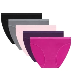 Lot de 5 slips femme coton stretch à message Les Pockets