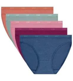 Lot de 5 slips femme coton stretch terracotta Les Pockets Ecodim