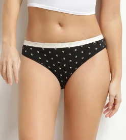 Lot de 5 slips femme coton stretch motif tropical Les Pockets