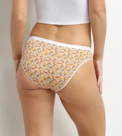 Lot de 5 slips femme coton stretch motif liberty Les Pockets