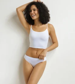 Lot de 3 slips femme Violet, Blanc Les Pockets Ecodim
