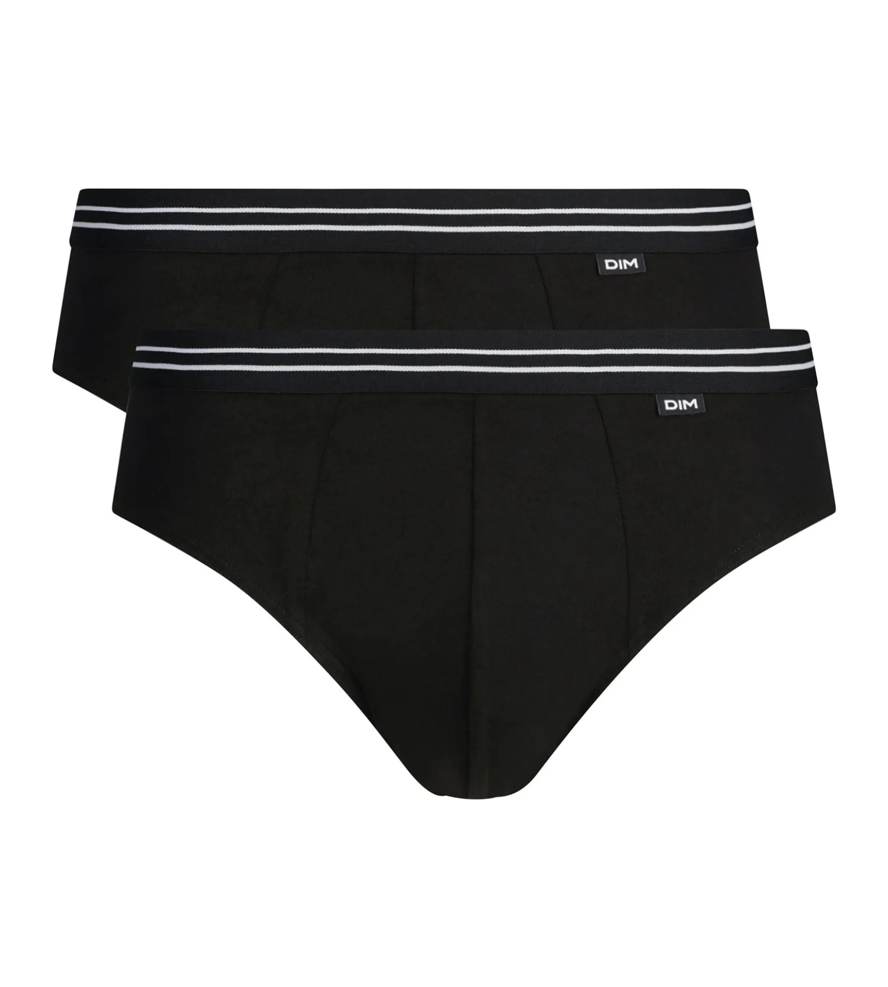 Lot de 2 slips homme en coton stretch Noir EcoDim