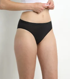 Lot de 3 slips noir/blanc/gris Les Pockets Coton