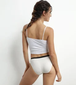 Lot de 3 slips nœud noir en coton Les Pockets