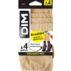 Lot de 4 socquettes capri EcoDIM semi-opaques 30D