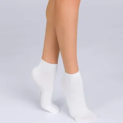 Lot de 2 socquettes courtes blanches Skin Femme