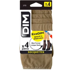 Lot de 4 socquettes daim EcoDIM semi-opaques 30D