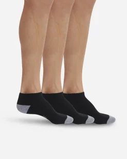 Lot de 3 socquettes de sport noires EcoDIM Micro Homme