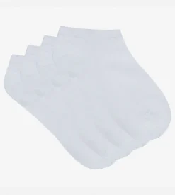 Lot de 2 socquettes invisibles blanches Light Coton Femme