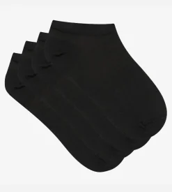 Lot de 2 socquettes invisibles noires Light Coton Femme