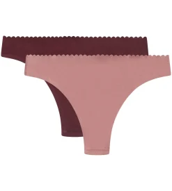 Lot de 2 tangas femme Rose et Rubis Body Touch Easy