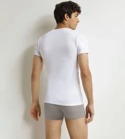 Lot de 2 t-shirts homme en coton Blanc à col rond EcoDim