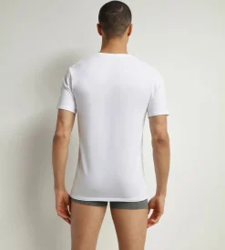 Lot de 2 t-shirts homme en coton bio Blanc à col V Dim Good