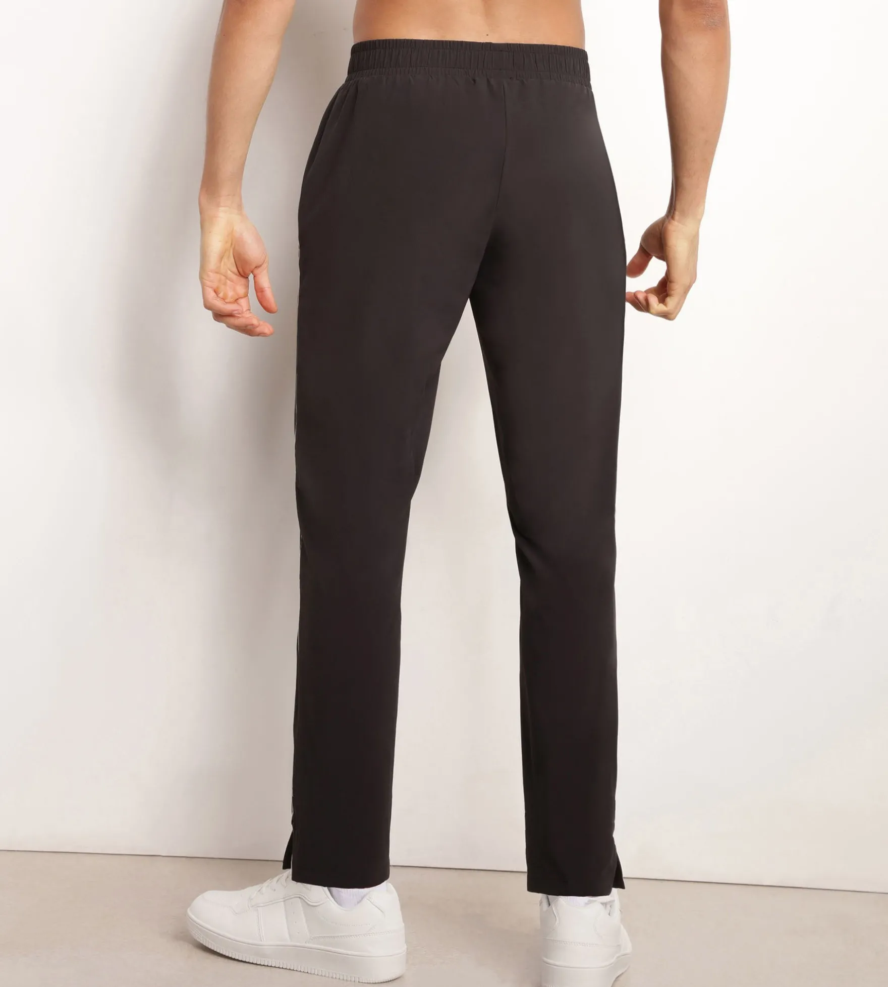 Pantalon de sport chino pour homme en jersey stretch Noir Dim Move