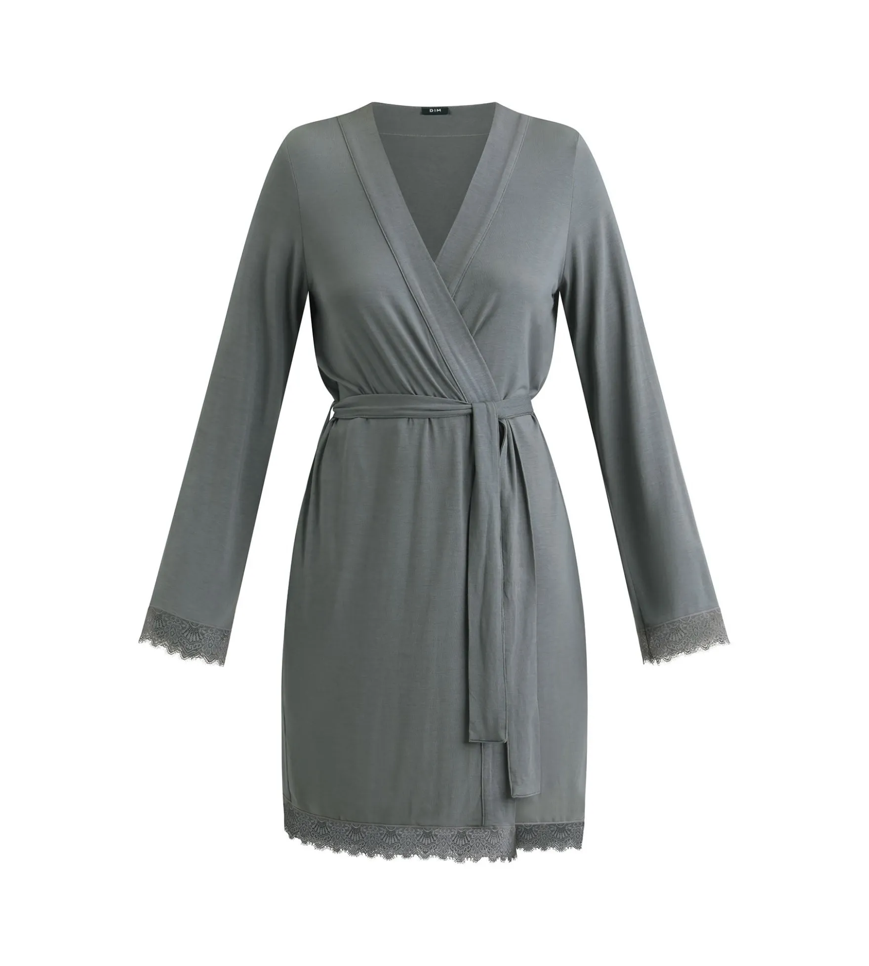 Peignoir femme Gris avec dentelle Don’t Disturb