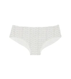 Shorty blanc fille imprimé logo Dim Touch