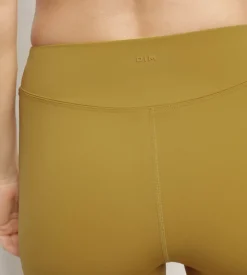 Shorty de sport femme en microfibre sculptante vert olive Dim Move