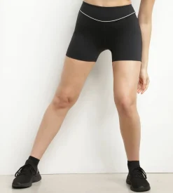 Shorty de sport pour femme en microfibre sculptante noire Dim Move