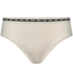 Shorty femme coton modal Beige ceinture contrastée Dim Icons Essentiel