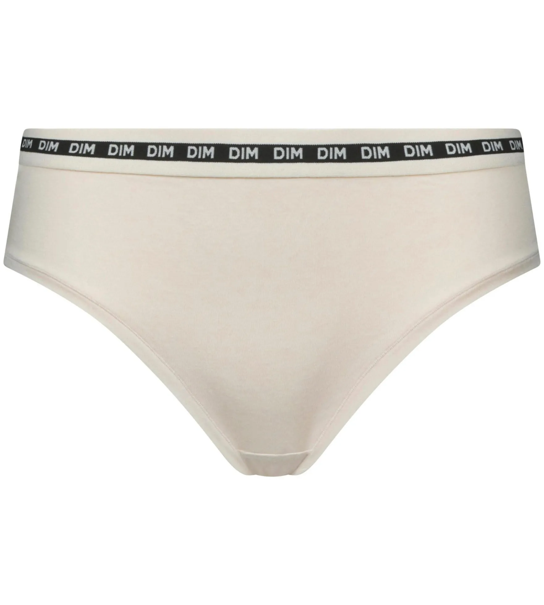 Shorty femme coton modal Beige ceinture contrastée Dim Icons Essentiel