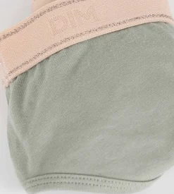 Shorty fille Vert Sauge et Rose Dim Sport