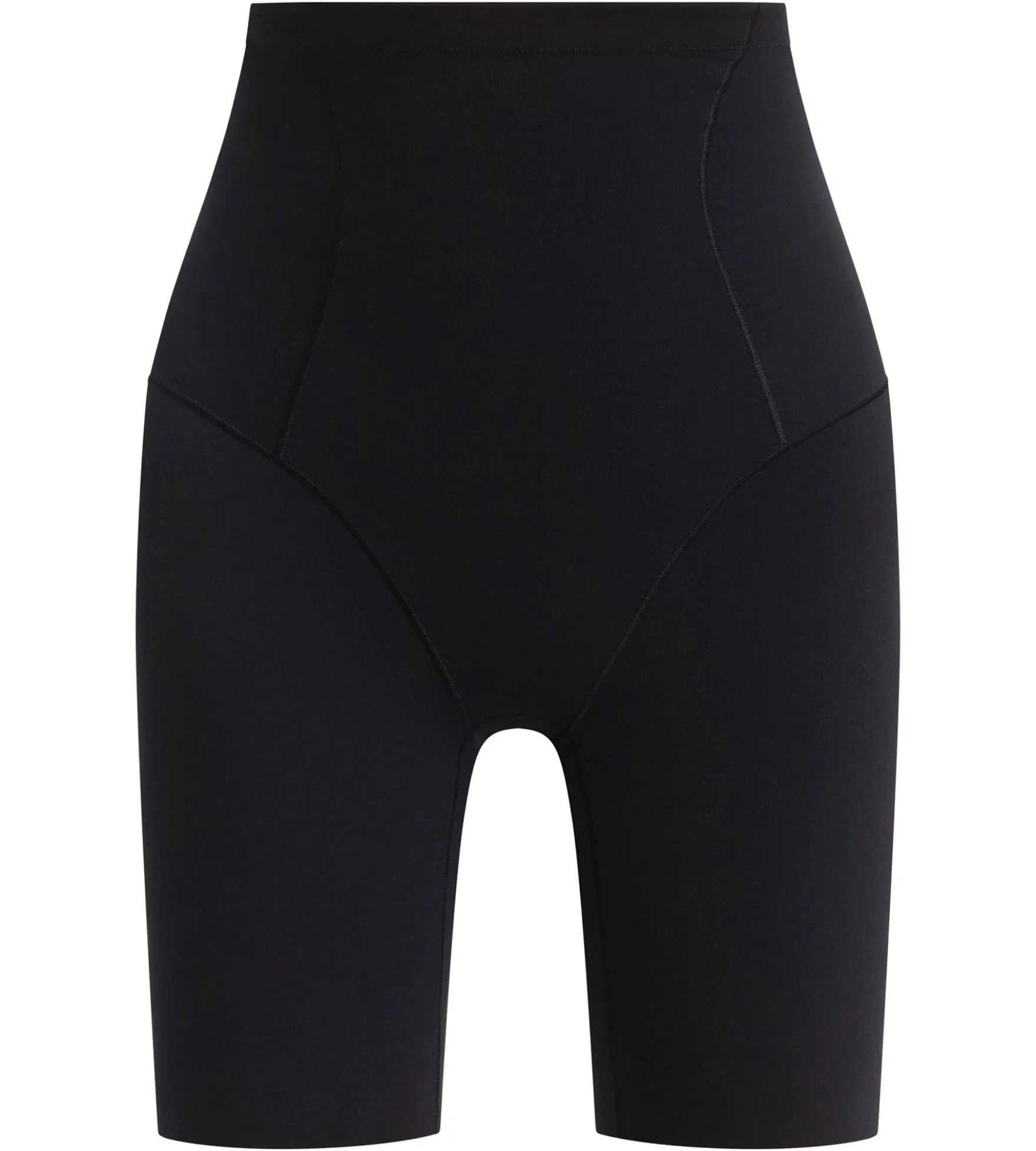 Shorty long gainant femme en microfibre Noir Dim Silhouette Contour