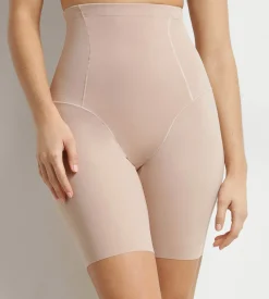Shorty long gainant femme en microfibre Nude Dim Silhouette Contour
