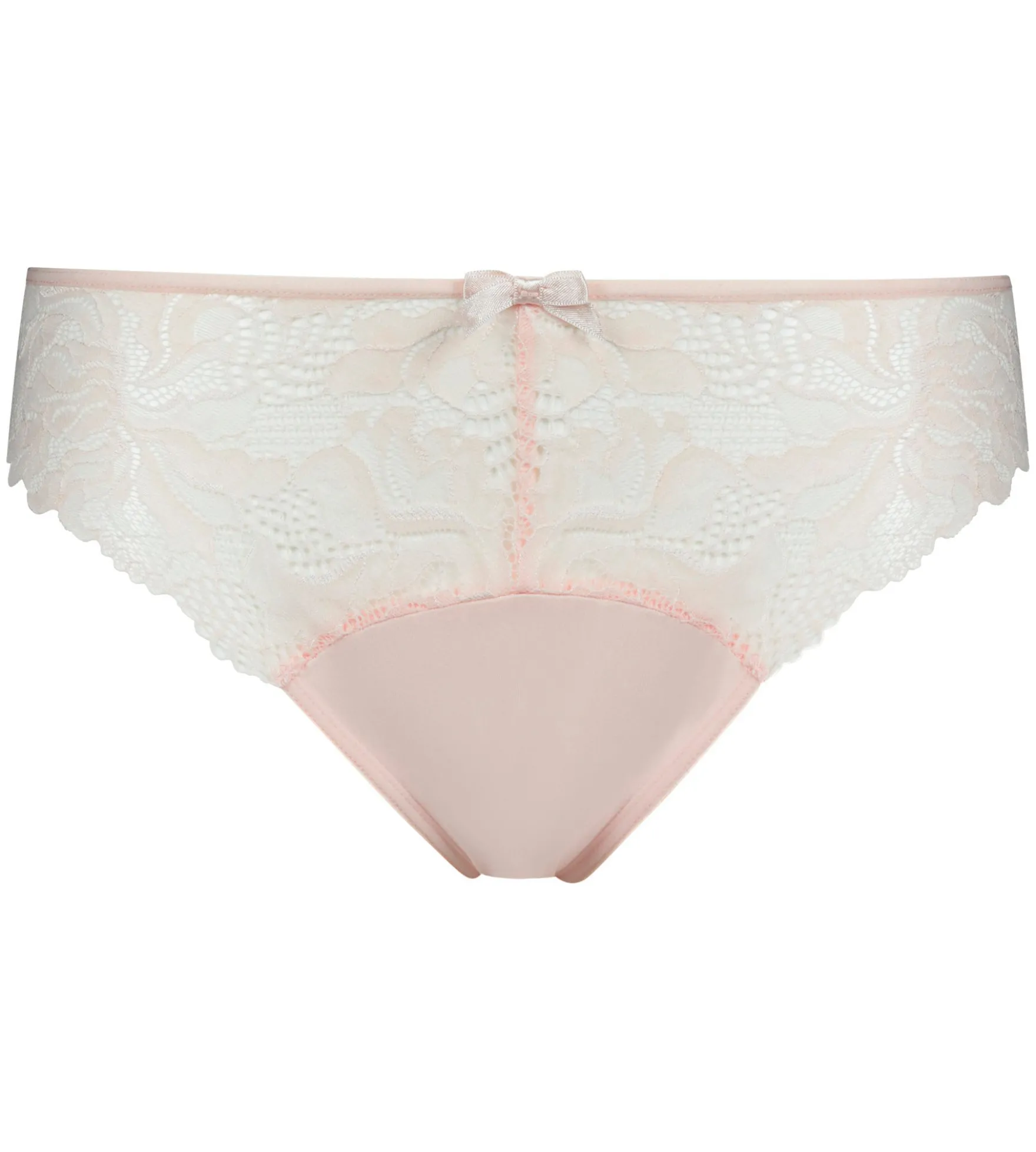 Slip femme dentelle et microfibre Rose Ballerine Generous Essentiel