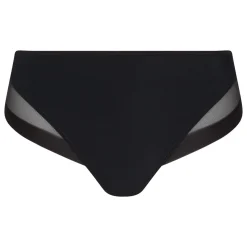 Slip femme en microfibre et tulle noir Generous de Dim