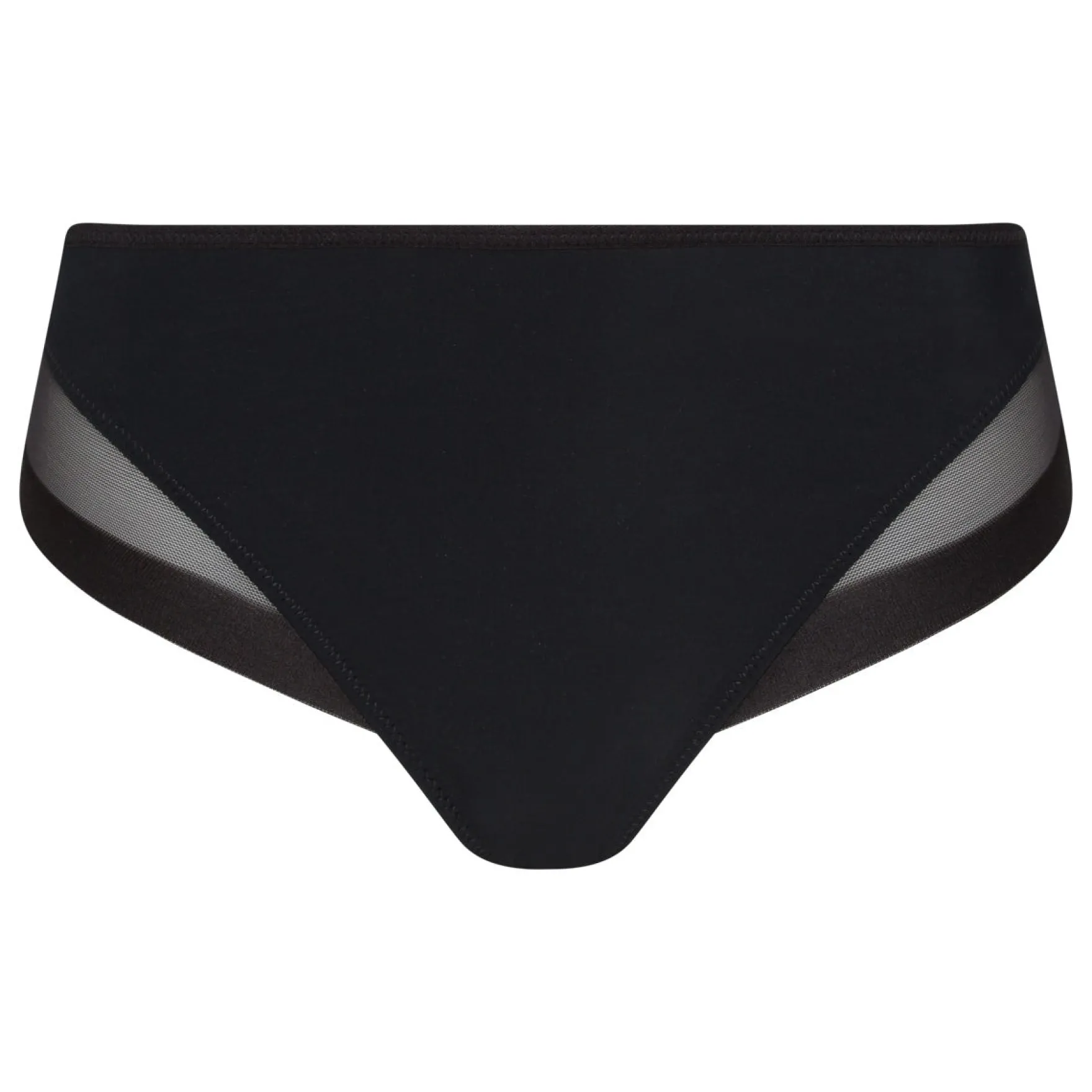 Slip femme en microfibre et tulle noir Generous de Dim