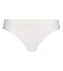 Slip femme en microfibre et tulle Blanc Dim Daily Confort