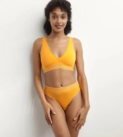 Slip femme invisible en microfibre Jaune Soleil Oh My Dim’s