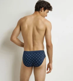 Slip homme Noir à motif gouttes Classic Coton