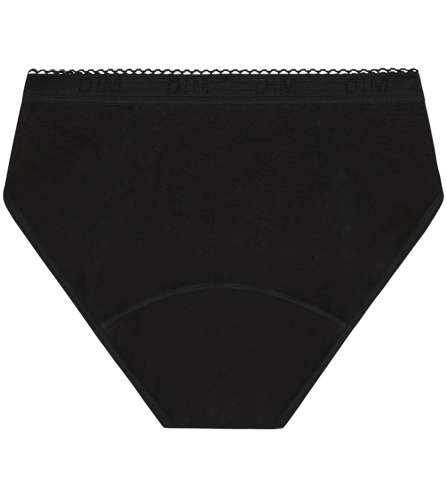 Slip menstruel fille coton bio Noir Flux très abondant Dim My Protect