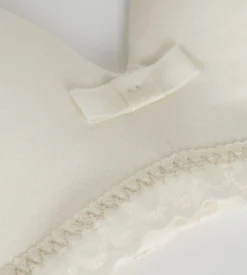 Soutien-gorge ado sans armature en microfibre et dentelle Ivoire Daily