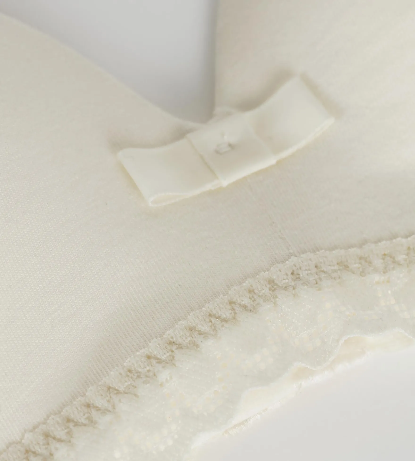 Soutien-gorge ado sans armature en microfibre et dentelle Ivoire Daily