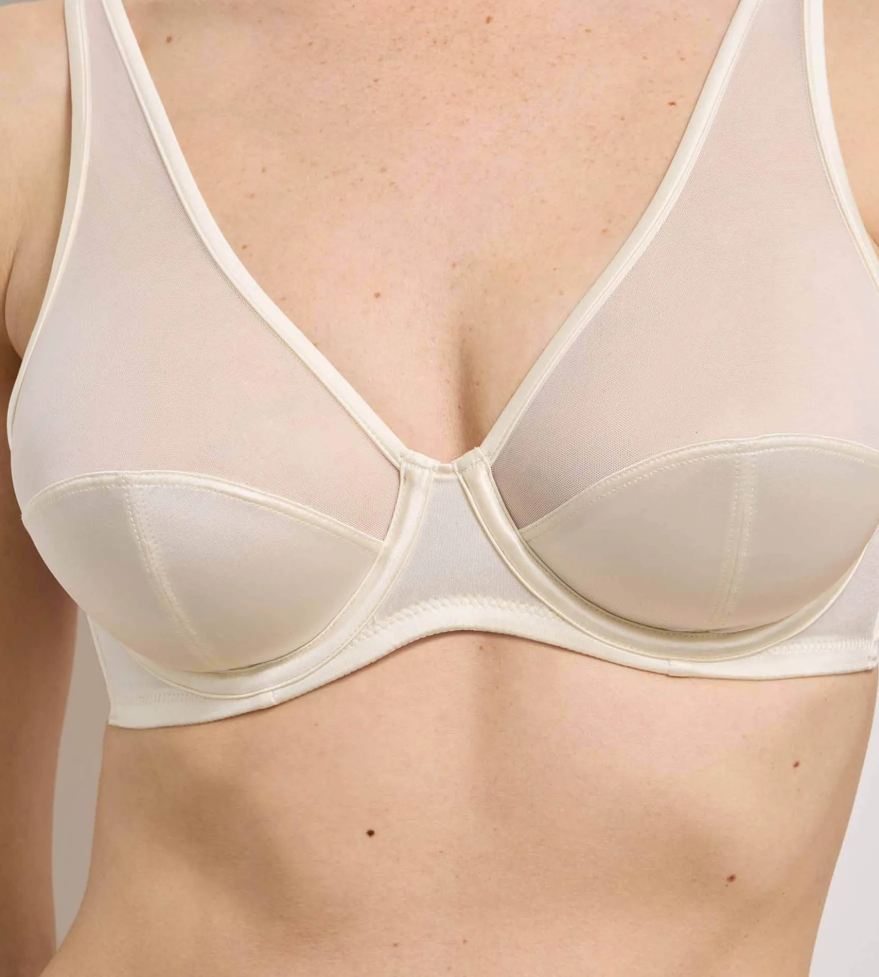 Soutien-gorge à armatures ivoire Dim x Ines de la Fressange