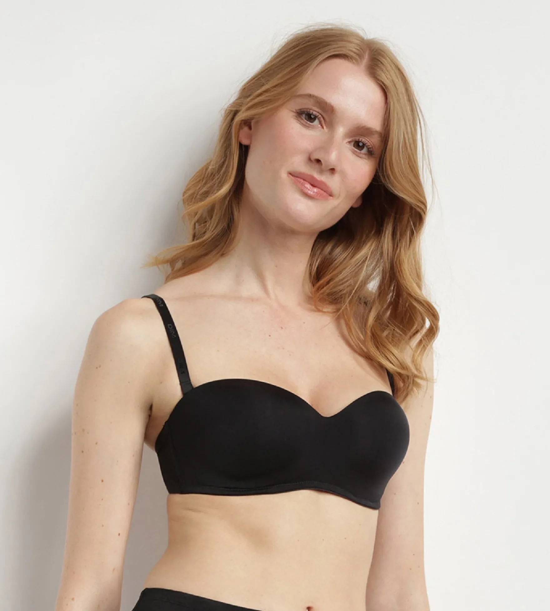Soutien-gorge bandeau Noir sans armatures pour femme InvisiFree