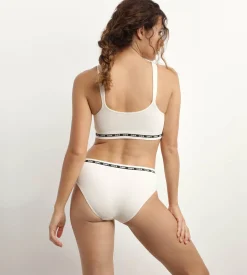 Soutien-gorge Beige côtelé sans armature ni couture Dim Icons Seamless