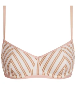 Soutien-gorge corbeille à armatures crème rose Dim x Ines de la Fressange