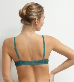 Soutien-gorge corbeille à armatures en microfibre vert Daily Dentelle